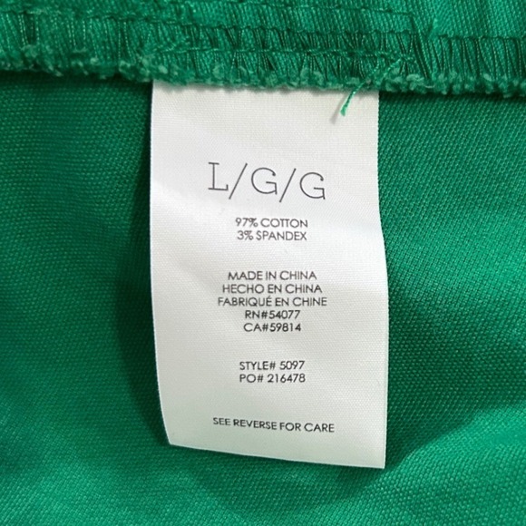 Cabi #5097 Verde One Button Cotton Stretch Blazer Jacket Kelly Green Size Large - Picture 5 of 6